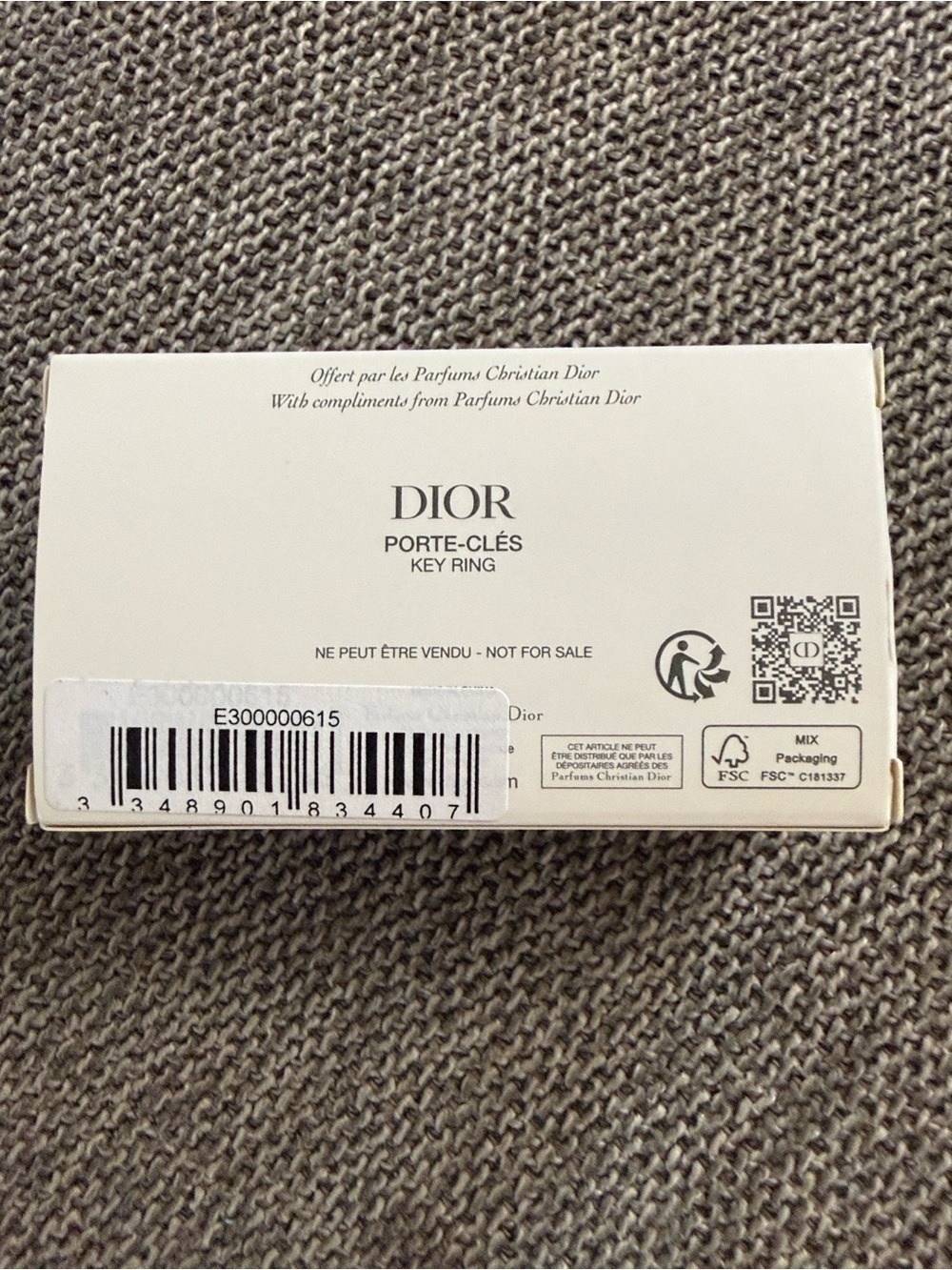 Dior J'adore White Mini Holder Key Ring Holder New Authentic - Picture 14 of 15